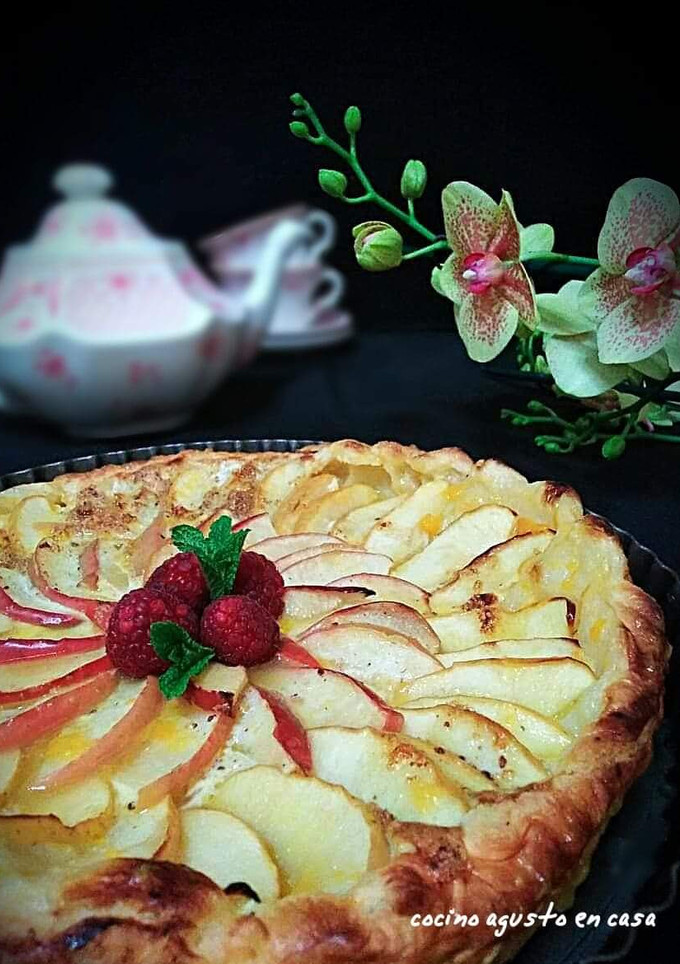 Una foto de Tarta de manzana con requesón