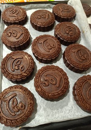 Hình của món Bánh trung thu cacao.