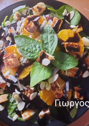 Φωτογραφία της συνταγής Σαλάτα παντζάρι με πορτοκάλι, χαλούμι και μπαλσάμικο ξύδι