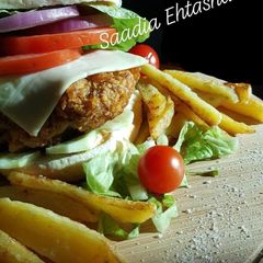 A picture of Zinger burger.
