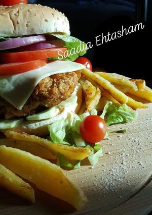 A picture of Zinger burger.