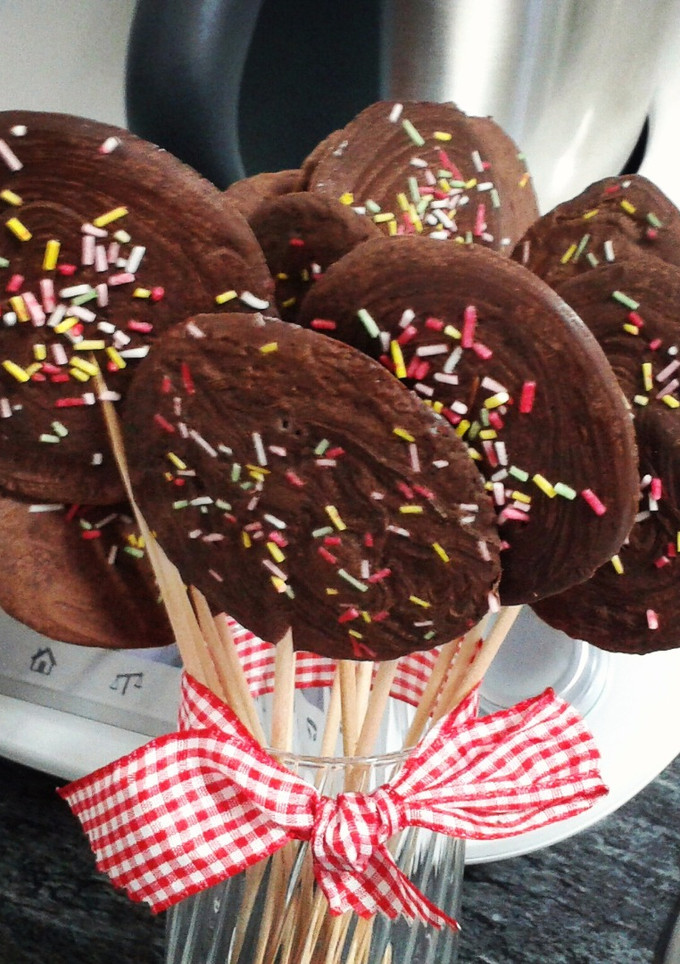 Una foto de Piruletas de chocolate (con y sin Tmx)