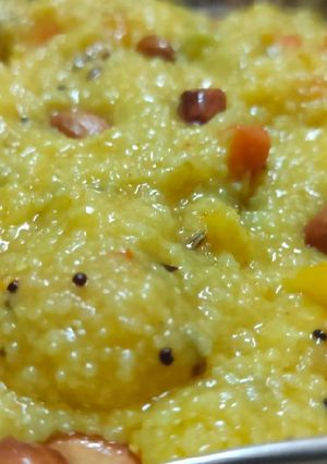 A picture of Ghehun ke daliye ka upma.