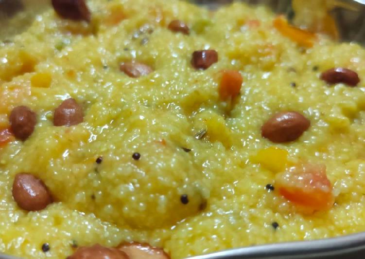 Step-by-Step Guide to Prepare Any-night-of-the-week Ghehun ke daliye ka upma