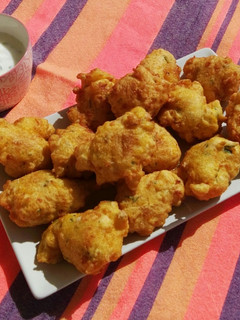 Una foto de Buñuelos de calabaza y queso