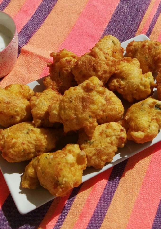 Una foto de Buñuelos de calabaza y queso