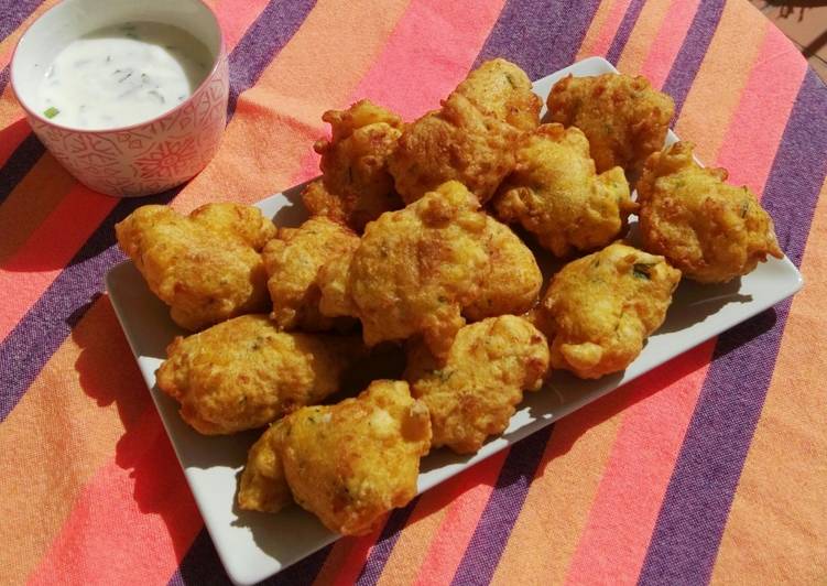 Buñuelos de calabaza y queso