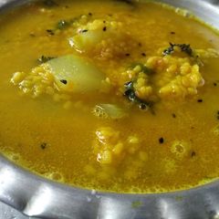 Bitter gourd moong daal A picture of Bitter gourd moong daal.