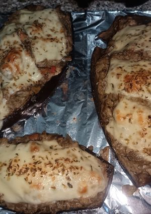 Una foto de Berenjenas Rellenas de Marisco