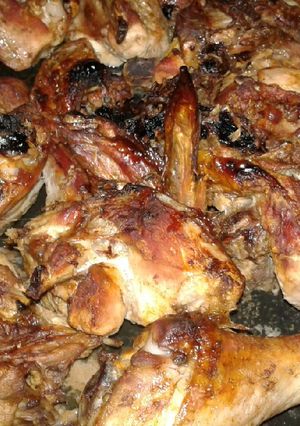 A picture of Oven roasted chicken.