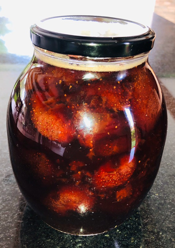 Una foto de Dulce de frutillas
