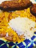 Cream corn & sausage