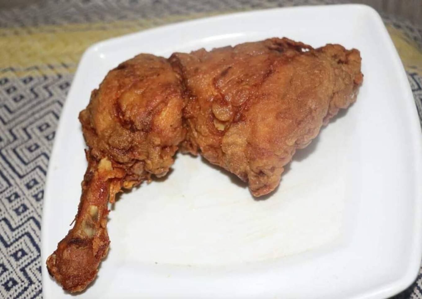 Crunch fry chicken leg