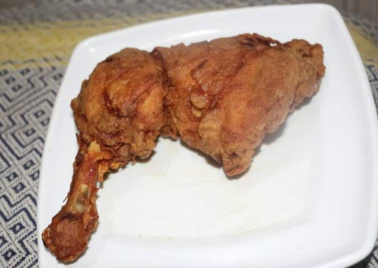 Crunch fry chicken leg