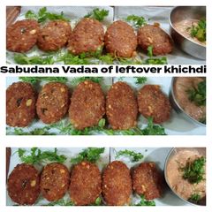 Sabudana Vada of leftover khichdi A picture of Sabudana Vada of leftover khichdi.
