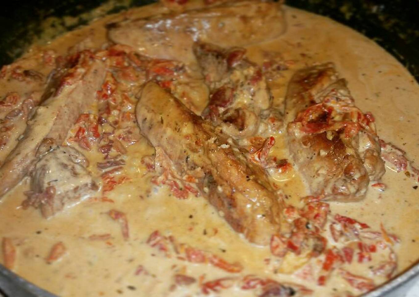 Chicken breasts in Sun dried tomato cream sauce