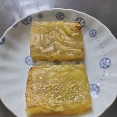 A picture of Fried Chestnut Cake or Pudding.