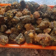 A picture of Bhindi posto.