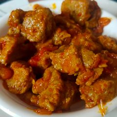 Soya Chunks Masala A picture of Soya Chunks Masala.