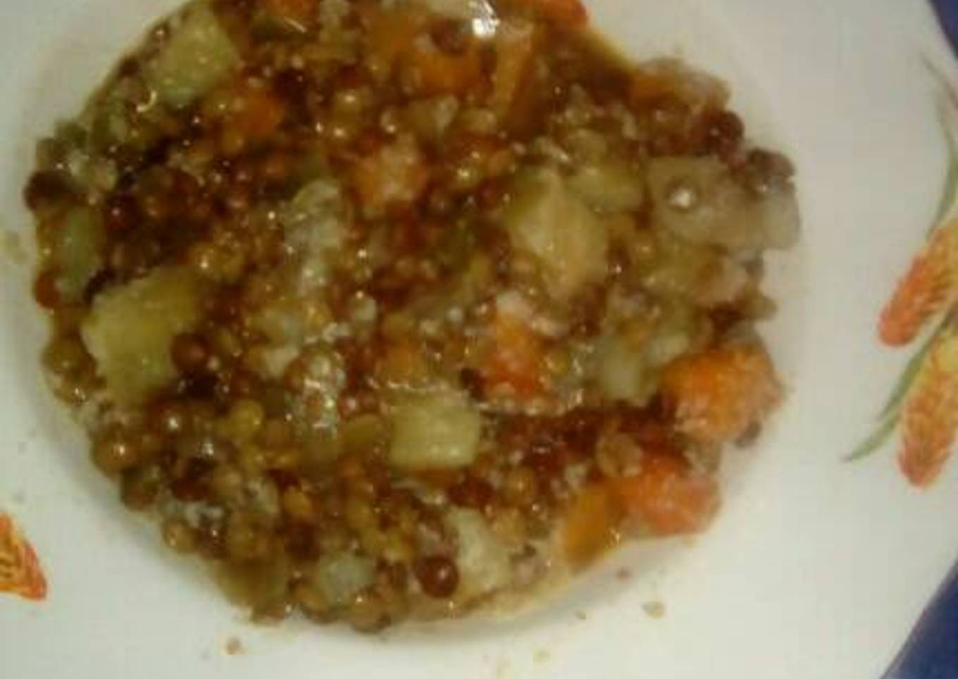 Guiso de lentejas vegetariano 馃槉