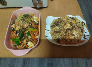 沙茶牛肉炒泡麵 的食譜成品照片