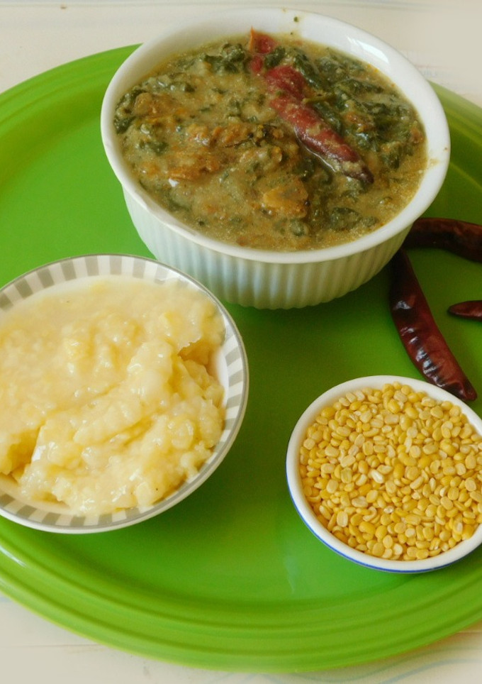 முருங்கை கீரை கூட்டு(murungai keerai koottu recipe in tamil) செய்முறை முக்கிய புகைப்படம்