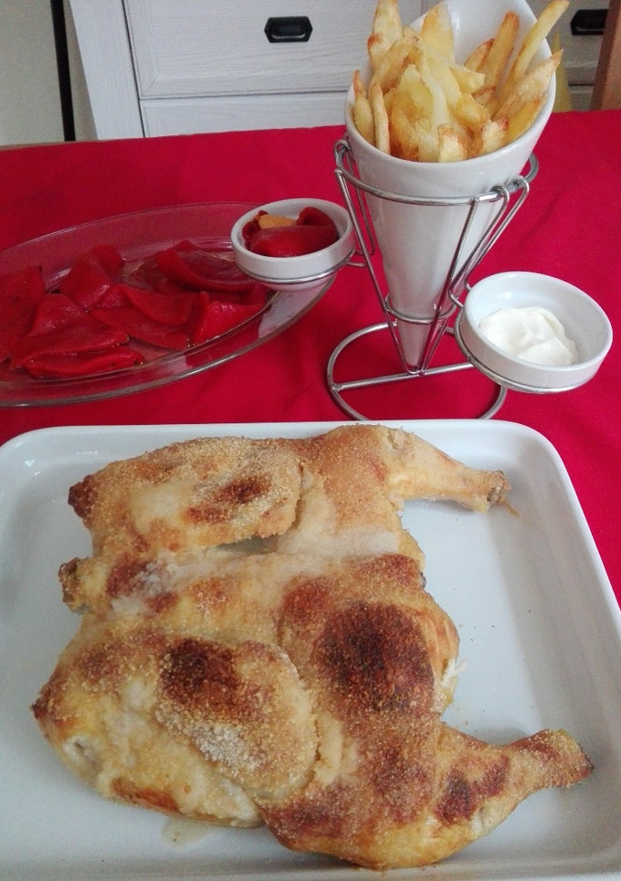 Una foto de Pollo mariposa asado