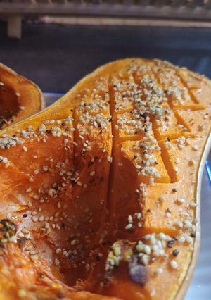 Une photo de 💮 Courge rôtie