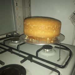A picture of Quick strawberry cake.