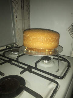 A picture of Quick strawberry cake.