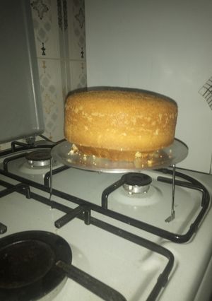 A picture of Quick strawberry cake.