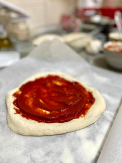 Una foto de Masa de pizza con masa madre ¡Estilo napolitano! 🇮🇹