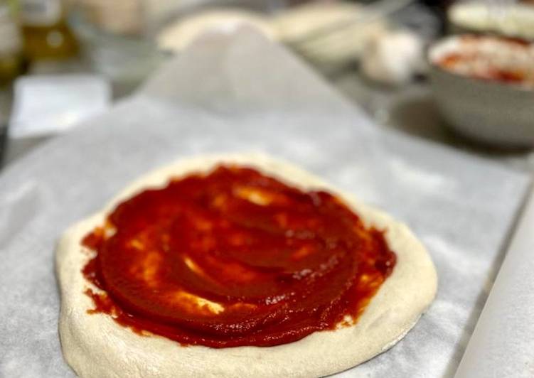 Masa de pizza con masa madre ¡Estilo napolitano! 🇮🇹