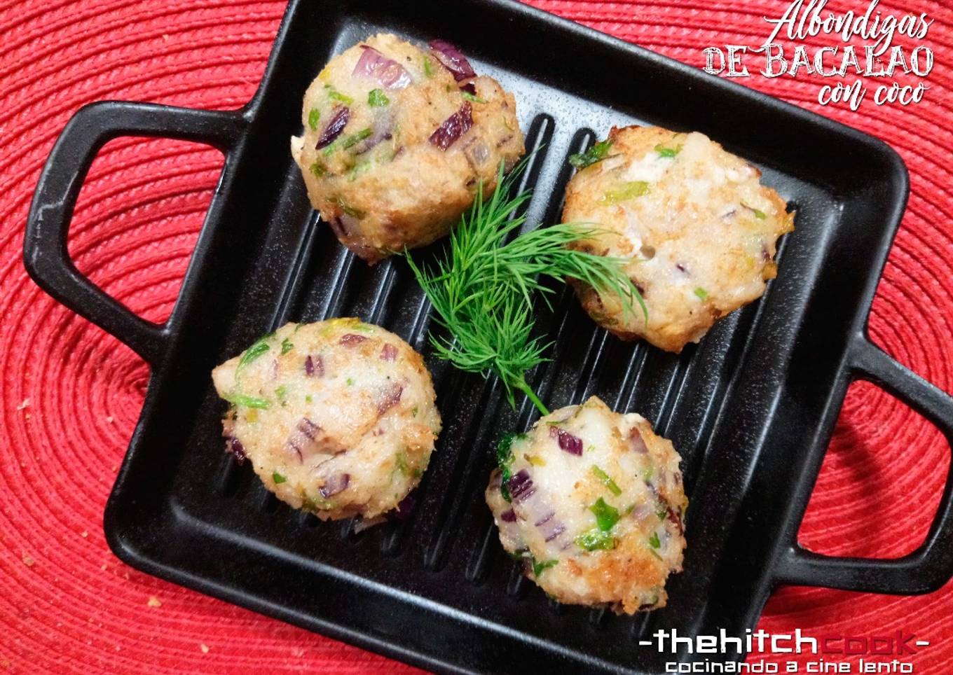 Albóndigas de bacalao con coco