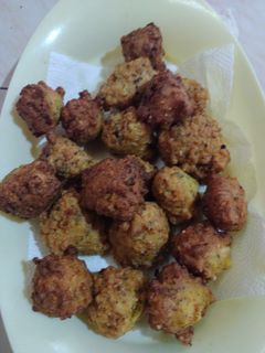 Una foto de Croquetas de arroz +Puré
