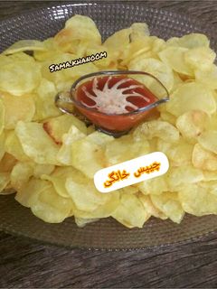 عکسی از دستور چیپس ترد خانگی