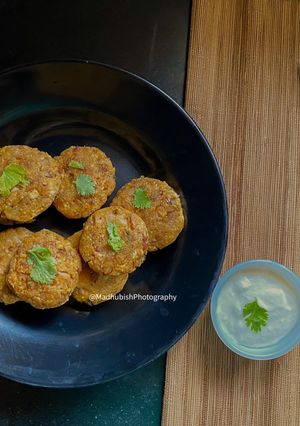 A picture of Akhrot Kabab / Walnut Kabab.