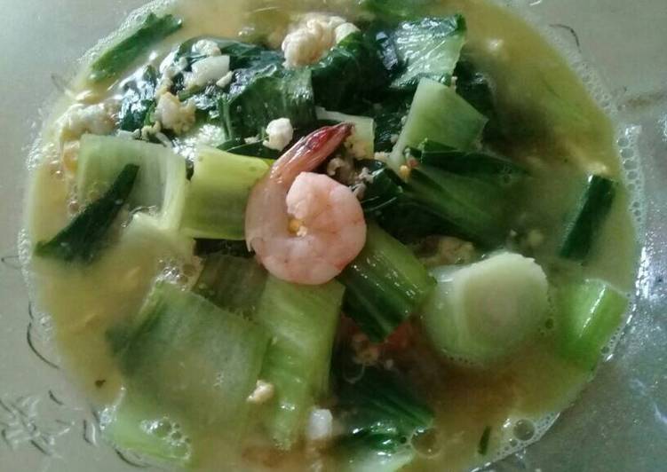 Resep mudah Ca Sawi bangkok udang Enak Sempurna