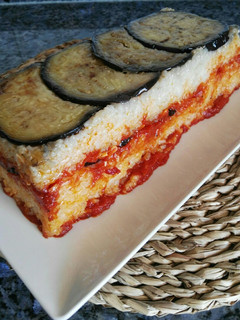 Una foto de Pastel de arroz y berenjena