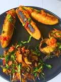 Delicious Quick Peppered Sauce Paired with Plantain & Fish