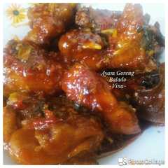A picture of Ayam goreng balado.