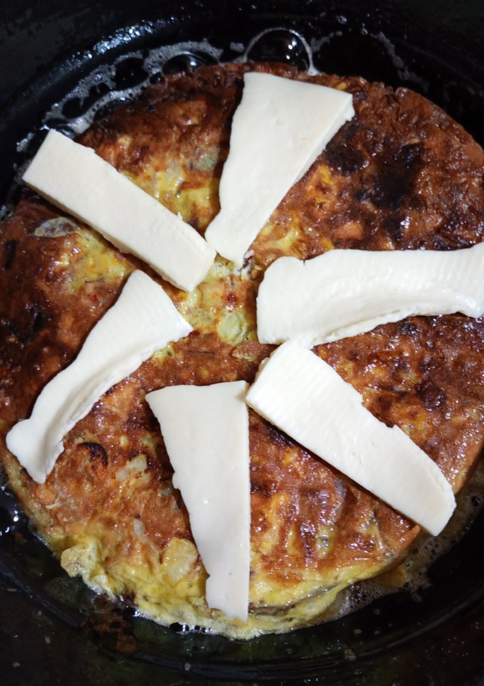 Una foto de Tortilla de batata y choclo