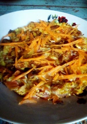 A picture of Ndazi omelette.