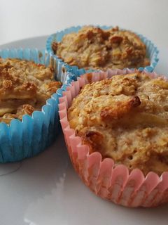 Almás-fehérjés muffin recept fotója