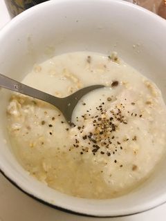 3分鐘快速雞胸肉燕麥粥料理 的食譜成品照片