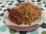Daisy’s Christmas treats - Spaghetti jollof and stewed Chicken