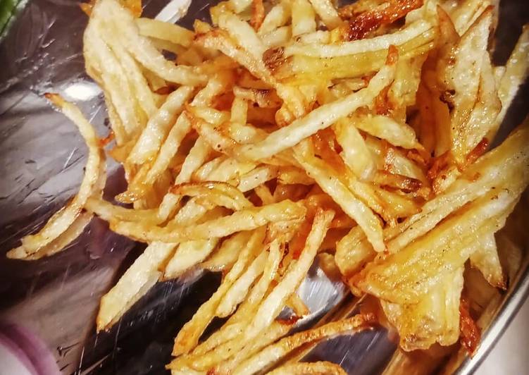 Step-by-Step Guide to Prepare Quick Bengali aloo bhaja potato fry