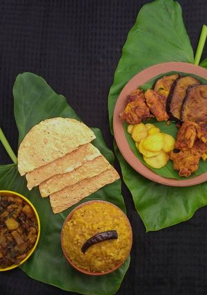 A picture of Bengali masoor dal khichdi.