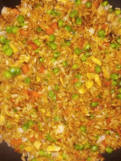 Una foto de Arroz tres delicias
