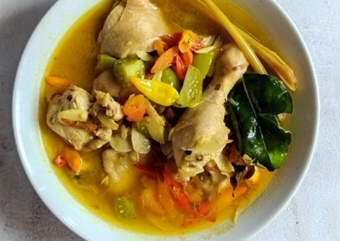 Garang Asem Ayam simple tanpa santan